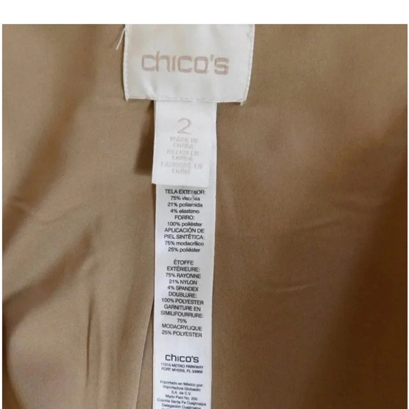 CHICO'S FAUX FUR CHEETAH PRINT COLLAR JACKET - Picture 2 of 4